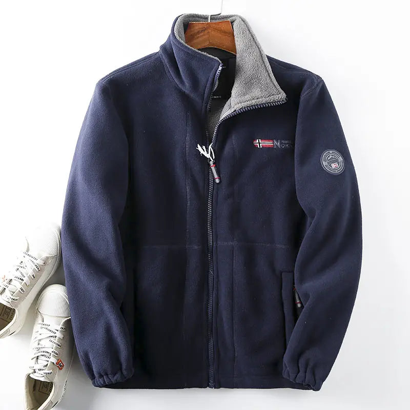 Chaqueta de forro polar de doble capa